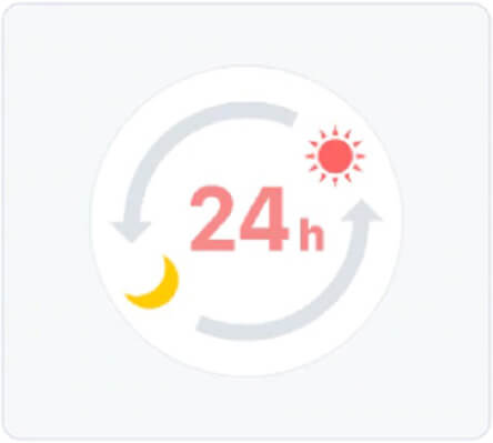 24時間いつでも予約可能