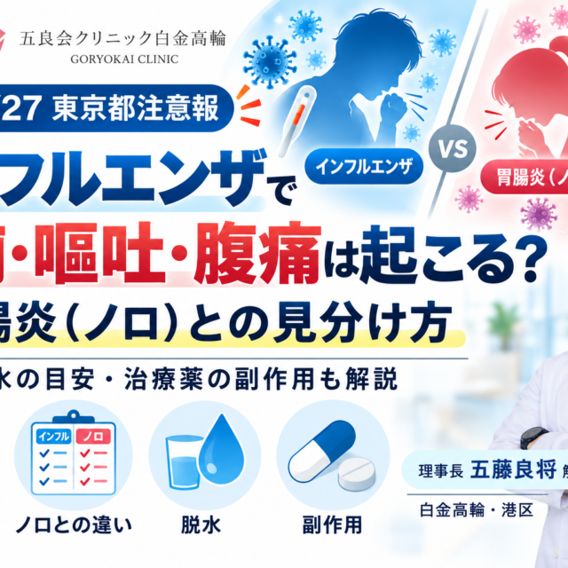 インフルと胃腸炎の見分け方
